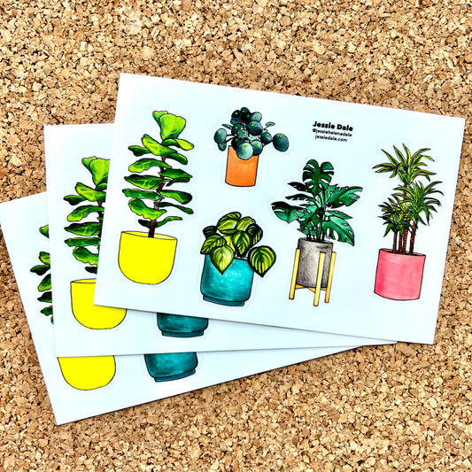 3-Pack Plant Love Sticker Sheets